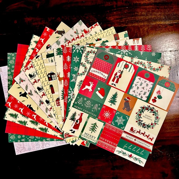 Christmas Scrapbook Paper! 12x12 Premium Card Stock! - Picture 1 of 11
